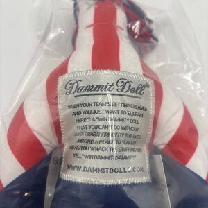 Dammit Doll Red and White Striped Stress Relief Toy